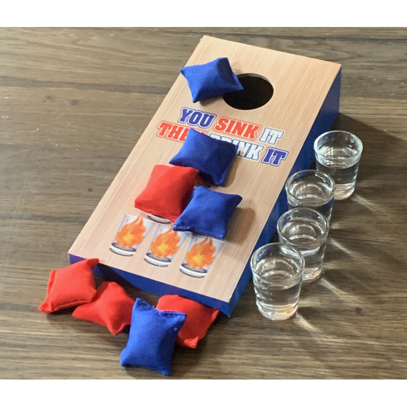 Party Games Board Game - 1 Set Wooden Throwing Game Board