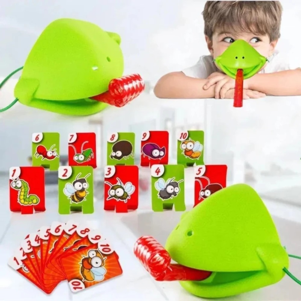Party Games Board Game - Frog Lizard Mask Wagging Tongue Lick