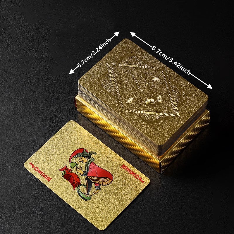 Gold Foil Skull Poker Cards Wa - Party Games Using Playing Cards ulasan dan harga