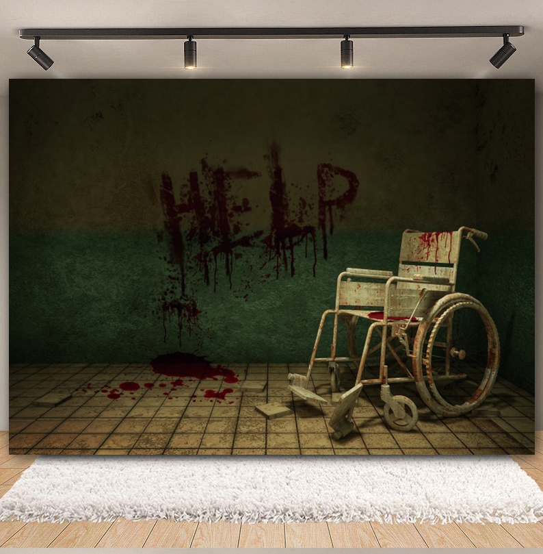 Horror Halloween Decor Backgro - Party Games Lab ulasan dan harga