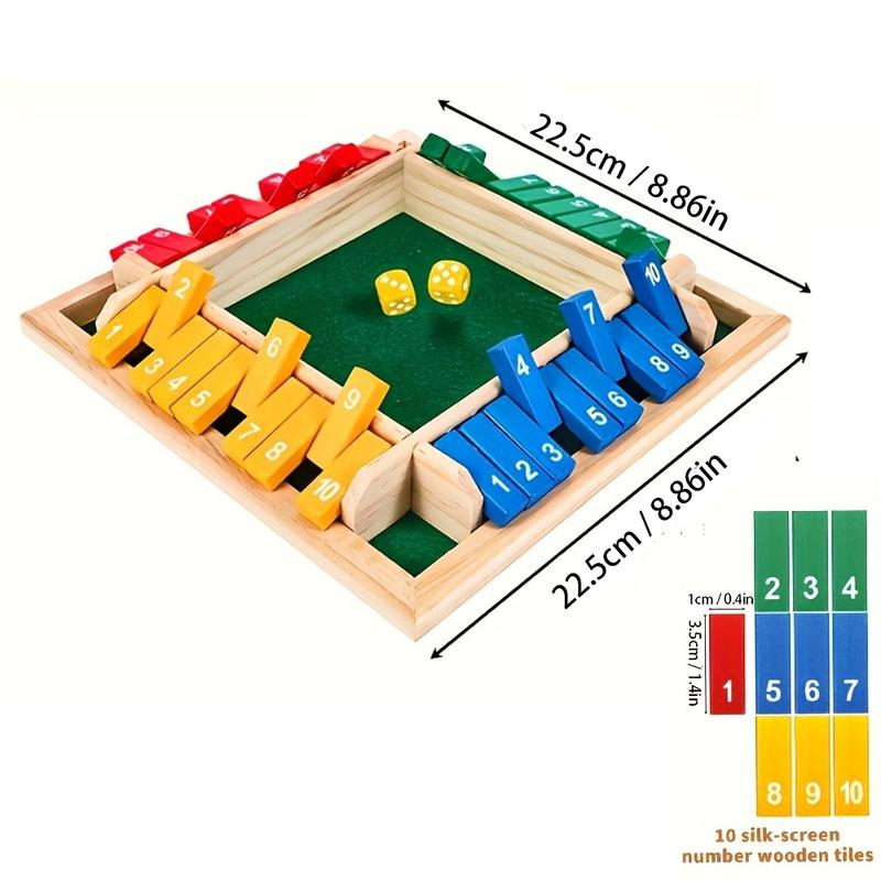 Box Game Wooden Dice Four-Side - Party Games For 7 People ulasan dan harga