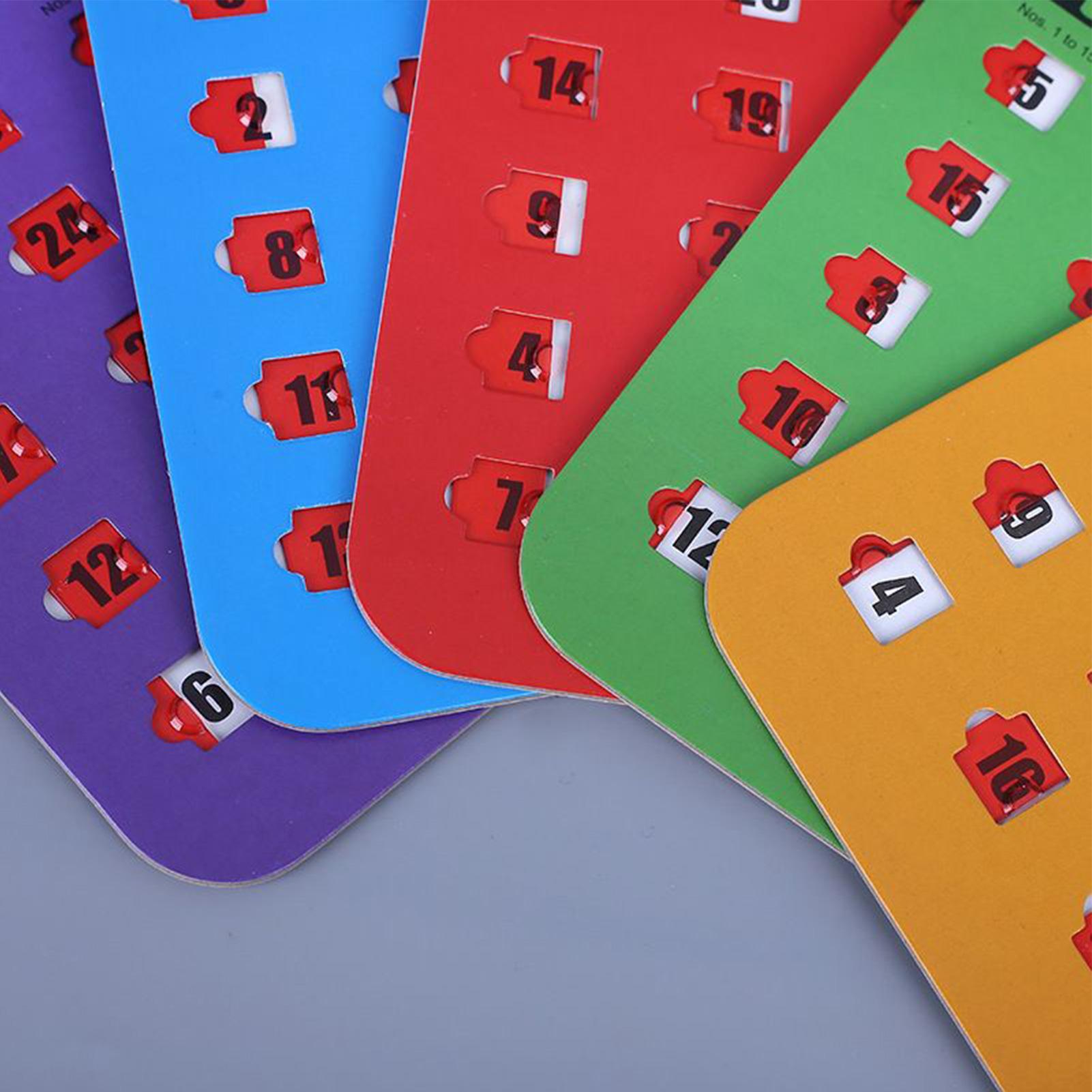 5pcs Sliding Bingo Game Cards  - Party Games Board Game ulasan dan harga
