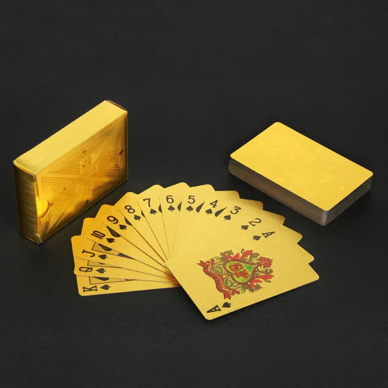 Gold Foil Skull Poker Cards Wa - Party Games Using Playing Cards ulasan dan harga