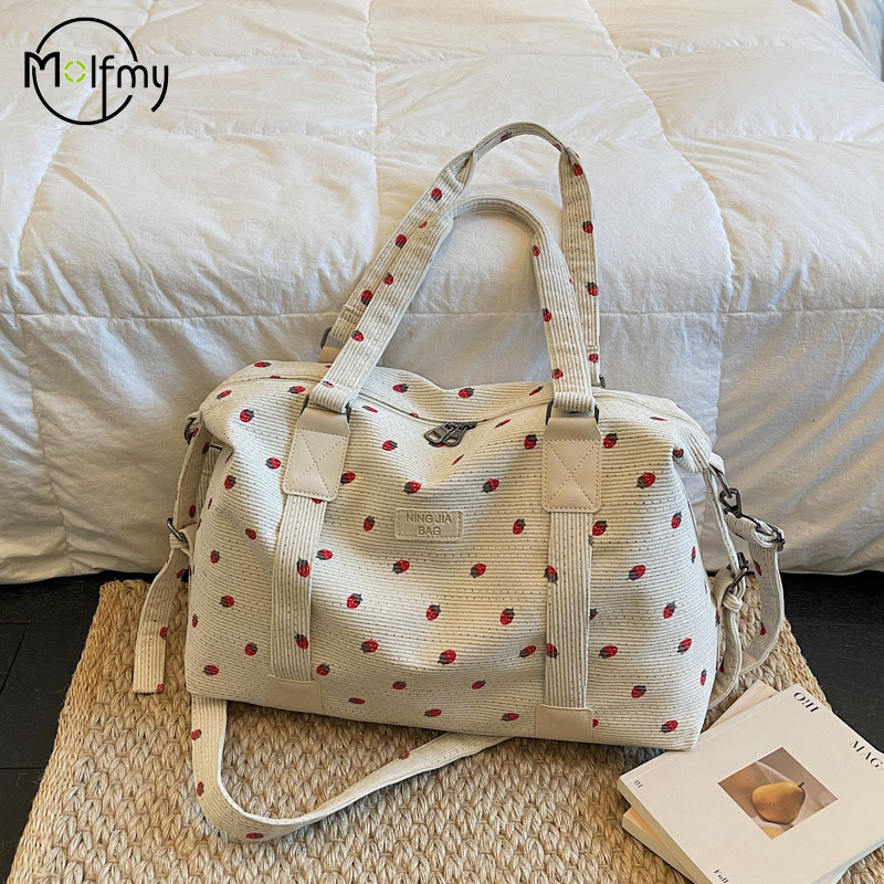 Corduroy Travel Tote Bag Large - Sack Race Bag ulasan dan harga
