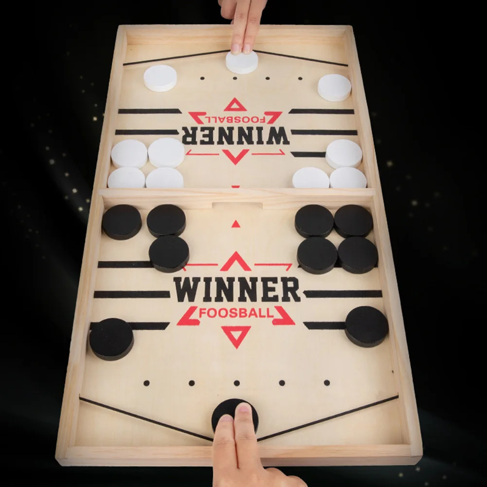 Sling Puck Board Games Wooden  - Party Games For 7 People ulasan dan harga