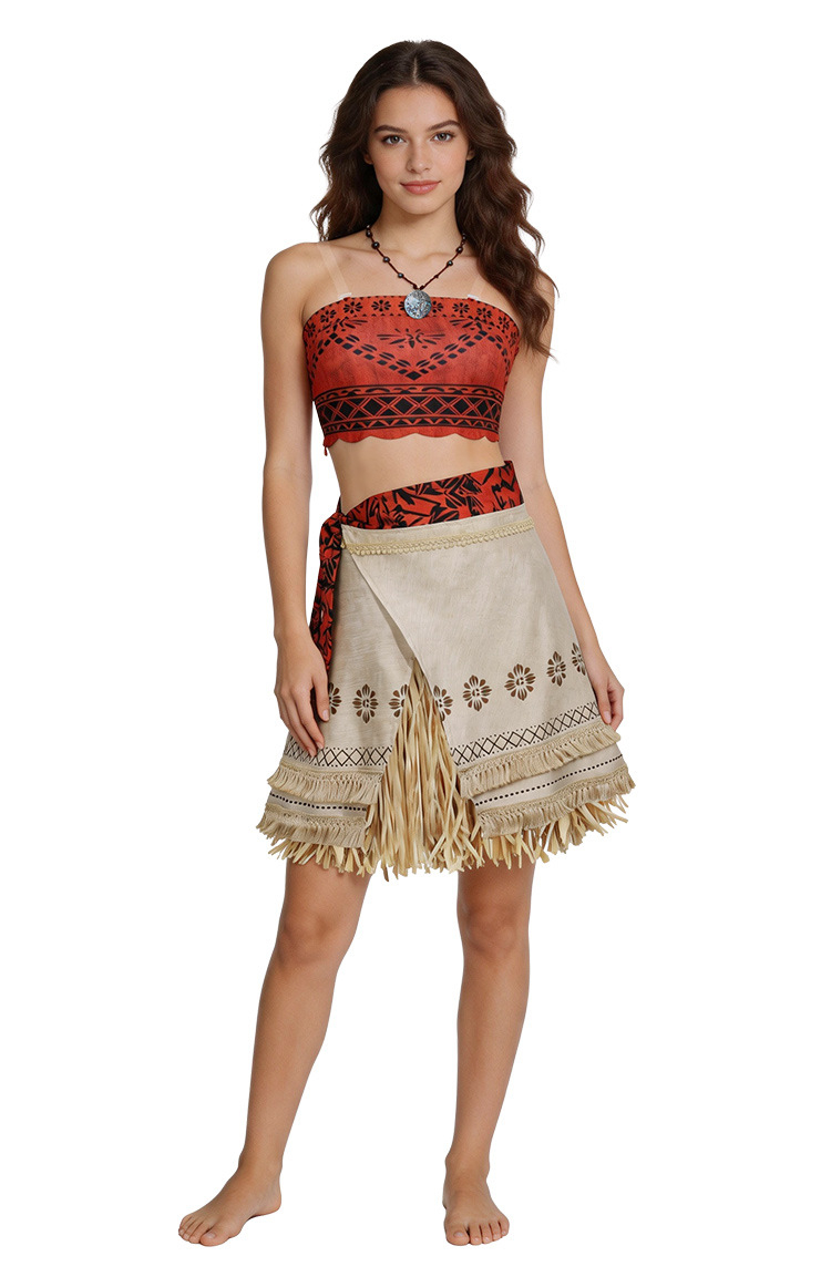 Halloween Dress Moana Inspired - Party Games Moana ulasan dan harga