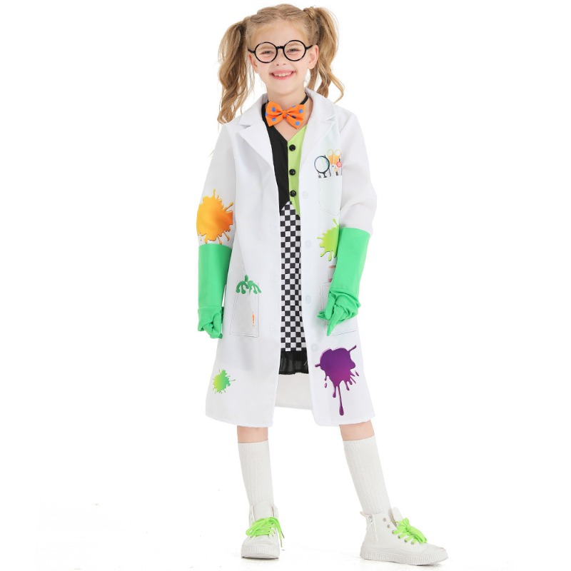 Kids Mad Scientist Costume Gir - Party Games Lab ulasan dan harga