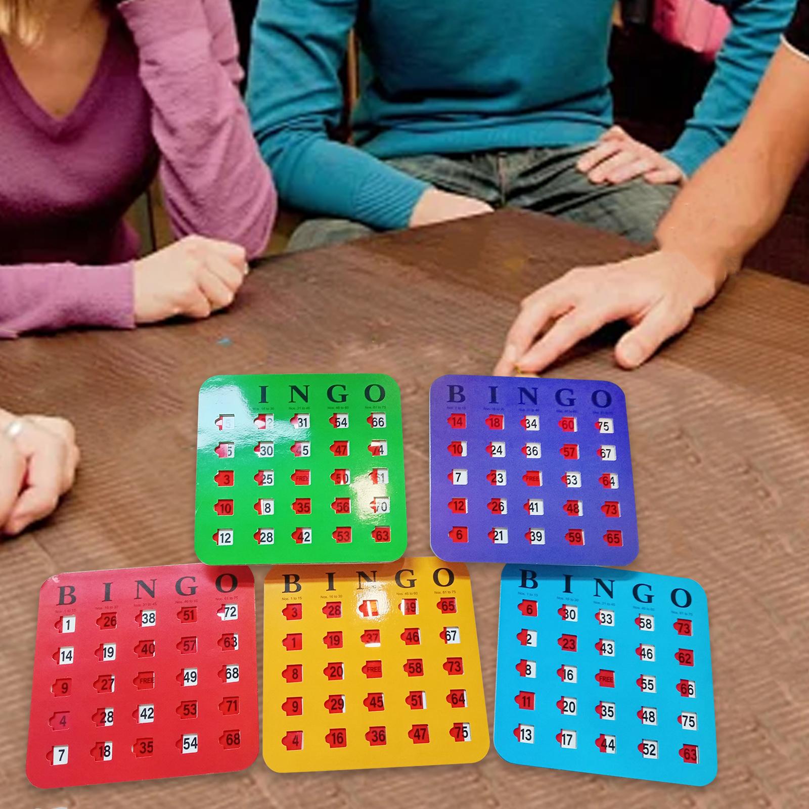 5 Pieces Large Print Bingo Car - Party Games For Adults Large Group ulasan dan harga