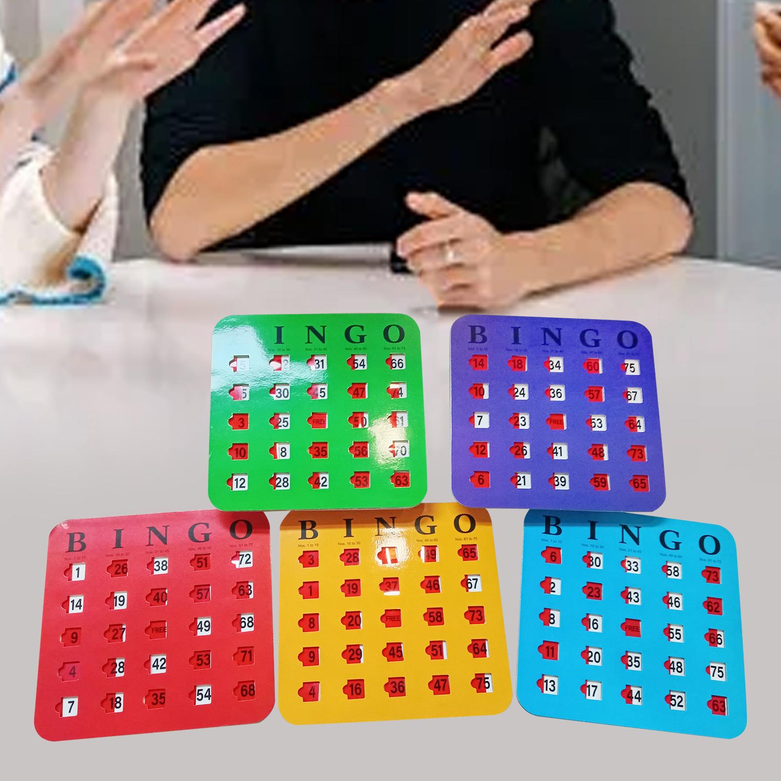 5 Pieces Large Print Bingo Car - Party Games For Adults Large Group ulasan dan harga