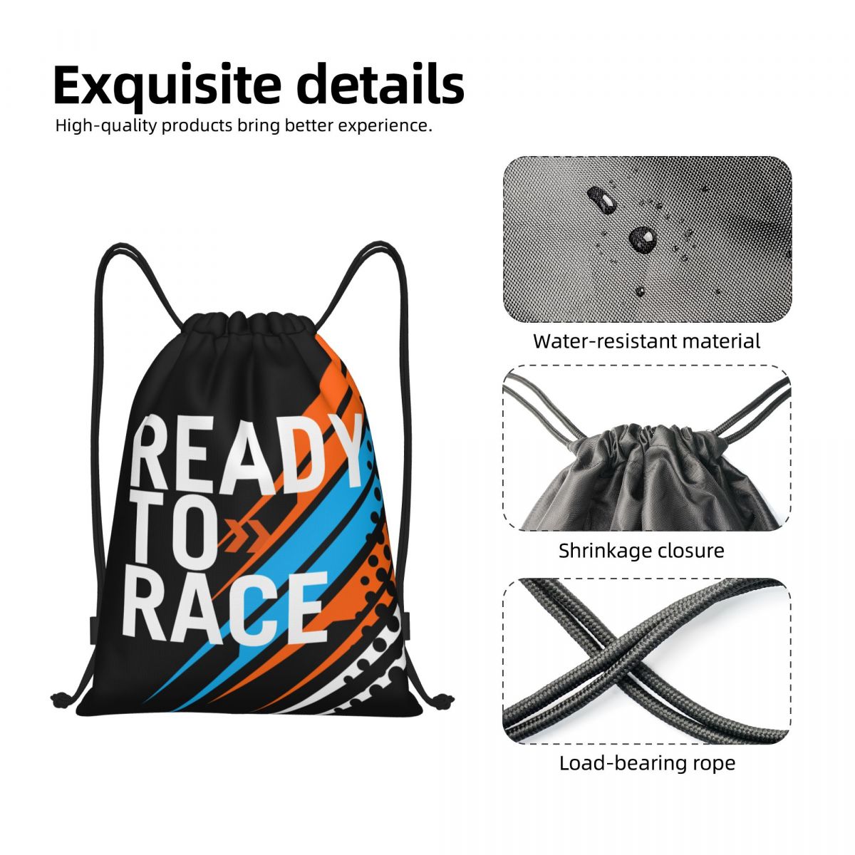 Ready To Race Drawstring Backp - Sack Race Bag ulasan dan harga